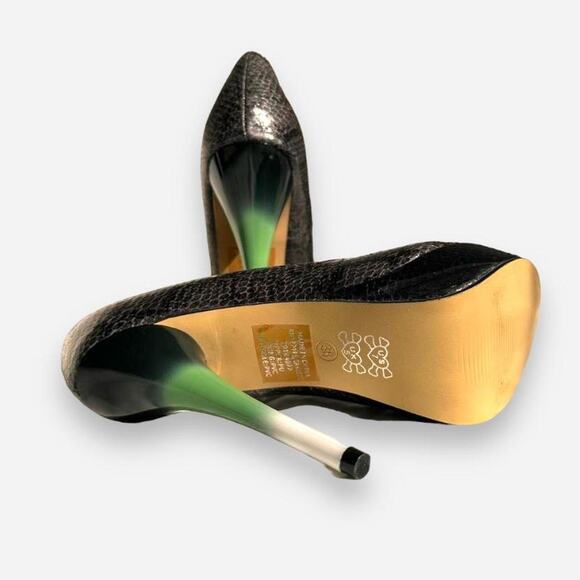 RuPaul Drag Race x Iron Fist Snakeskin Peep Toe Platform Heels  Stilettos - Picture 5 of 7